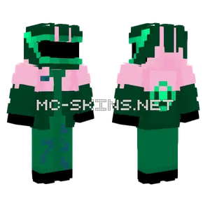 Green Racer Minecraft skin