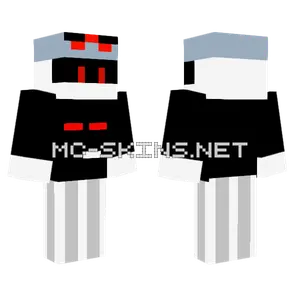 Green Robot With Red Eyes Minecraft skin