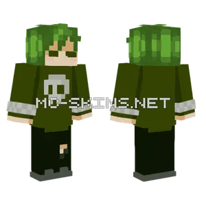 Green Skull Hoodie
