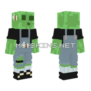 Green Slime Character Minecraft skin