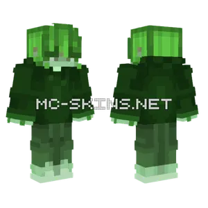 Green Slime Creature Minecraft skin