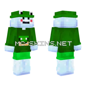 Green Snowman Minecraft skin