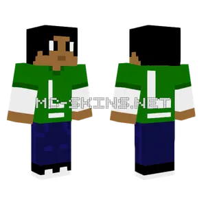 Green Sports Jersey Minecraft skin
