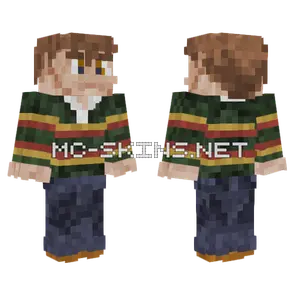 Green Striped Jumper