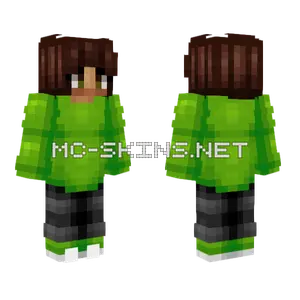 Green Sweater Boy Minecraft skin