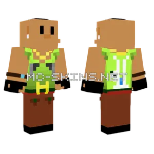 Green Tank Top Boy Minecraft skin