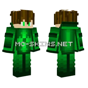 Green Tech Kid Minecraft skin