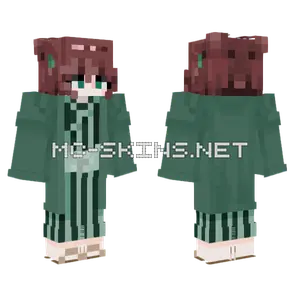 Green Uniform Girl Minecraft skin