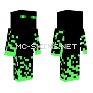 Green Void Endermen Minecraft skin