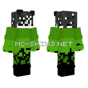 Green Wolf Still Life Minecraft skin
