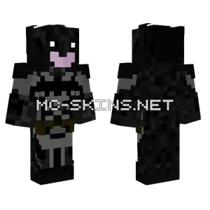 Grey Batman Arkham Knight Minecraft skin