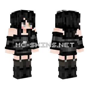 Grey Girl Minecraft skin