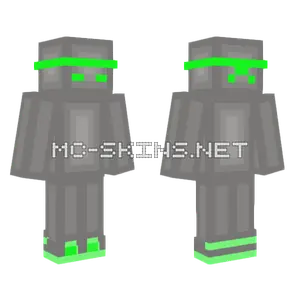 Grey Mech Suit Minecraft skin