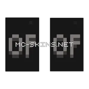 Grey OptiFine Letters cape, outside and lining