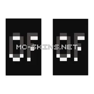 Grey OptiFine On Black cape, outside and lining