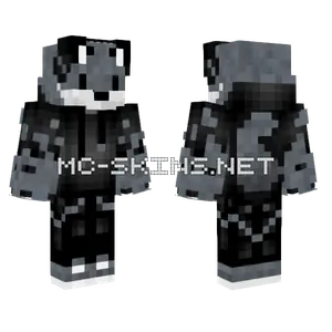 Grey Wolf Skin Minecraft skin