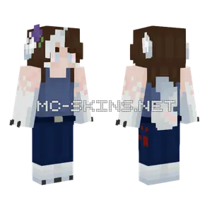 Greying Girl Minecraft skin