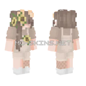Grfssrf Sunflower Girl Minecraft skin