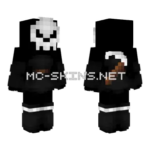 Grim Reaper Dress Skull Mask Minecraft skin