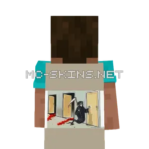 Grim Reaper Knocking Door cape, outside and lining