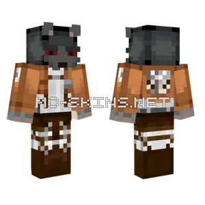 Grippeyy AOT Minecraft skin