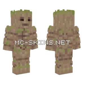 Groot Guardians of the Galaxy Minecraft skin