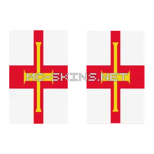 Guernsey Flag cape, outside and lining
