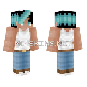 Guy White Male Crop Top Minecraft skin