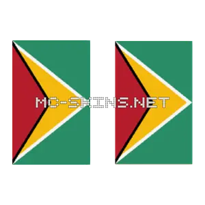 Guyana Flag cape, outside and lining