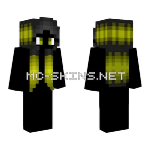 Hair Base Black Yellow Highlights Minecraft skin