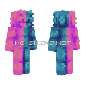Half Minecraft skin