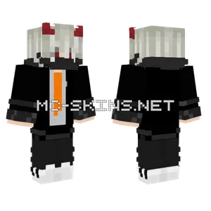 Half Demon Angle Minecraft skin