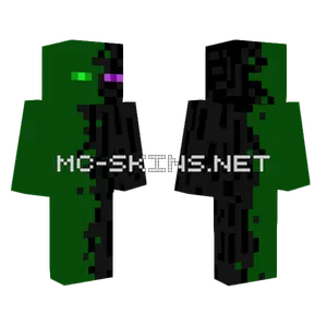 Half Enderman Goober Minecraft skin