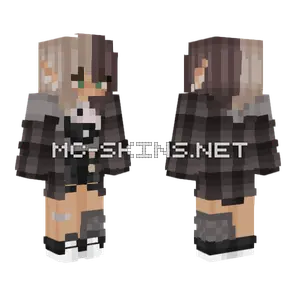 Half Hair OC Minecraft skin
