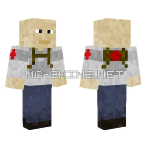 Half Life 2 Medic Bald Male Minecraft skin