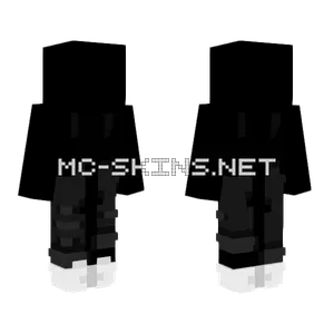 Halloween Black Gray Overalls Minecraft skin