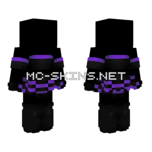 Halloween Black Purple Dress Minecraft skin