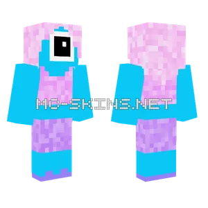 Halloween Blue Creature Minecraft skin