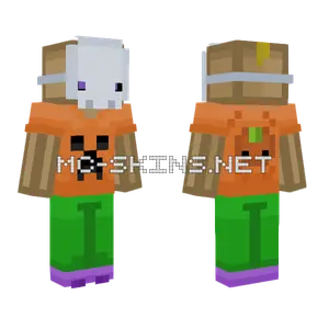 Halloween Mr Box Minecraft skin