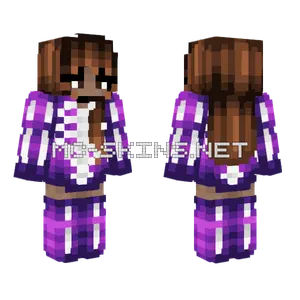 Halloween Skeleton Spooky Brunette Minecraft skin