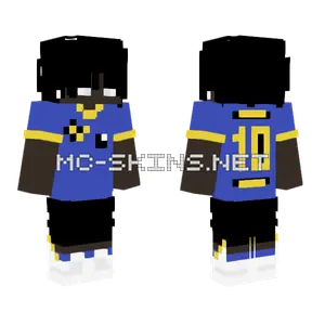 Halson Blue Jersey Minecraft skin