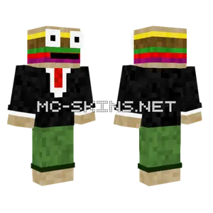 Hamburger Man Minecraft skin