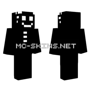 Happy Black Smiley Face Minecraft skin