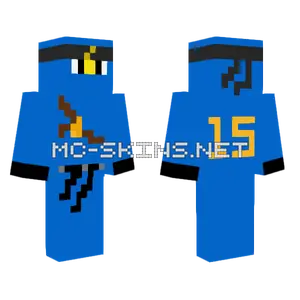 Happy Ninjago 15th Anniversary Jay Minecraft skin