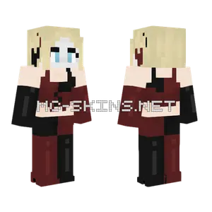 Harley Quinn Arkham City Minecraft skin