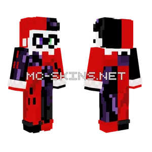 Harley Quinn Comics Minecraft skin