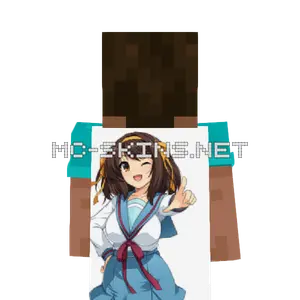 Haruhi Suzumiya School Uniform cape, outside and lining