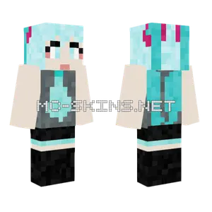 Hatsune Miku Minecraft skin