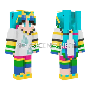 Hatsune Miku Normal Minecraft skin