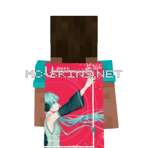 Hatsune Miku School Uniform cape, outside and lining